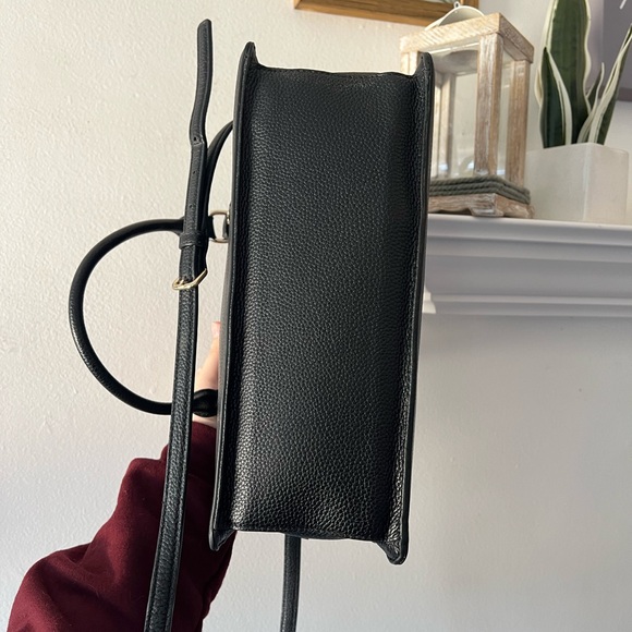 Kate Spade Purse “Mulberry Street Lise Satchel” in Black Pebbled Leather - Picture 3 of 9